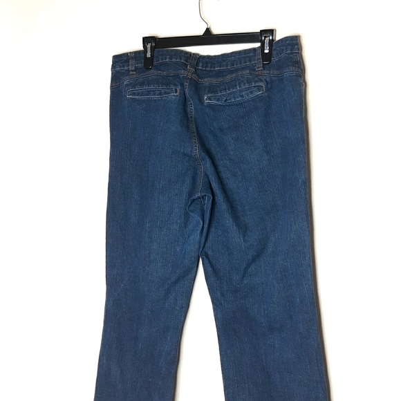 French Cuff Blue Bootcut Five Pockets Deni… - Picture 6 of 6